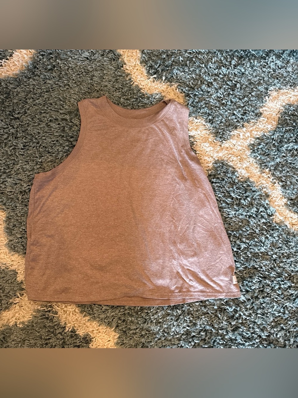 Vuori Sleeveless Crop Tank Top - Dusty Rose